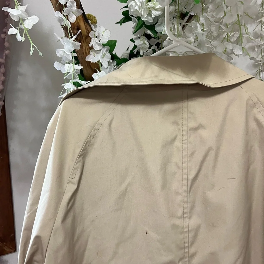 London Fog Tan Trench Coat Classic Style
